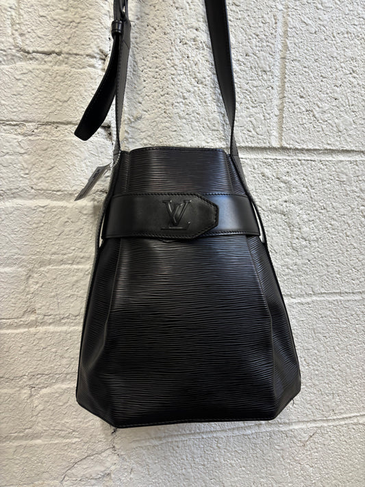 Louis Vuitton Black Sac d’Epaule Bucket Shoulder Bag in Epi Leather