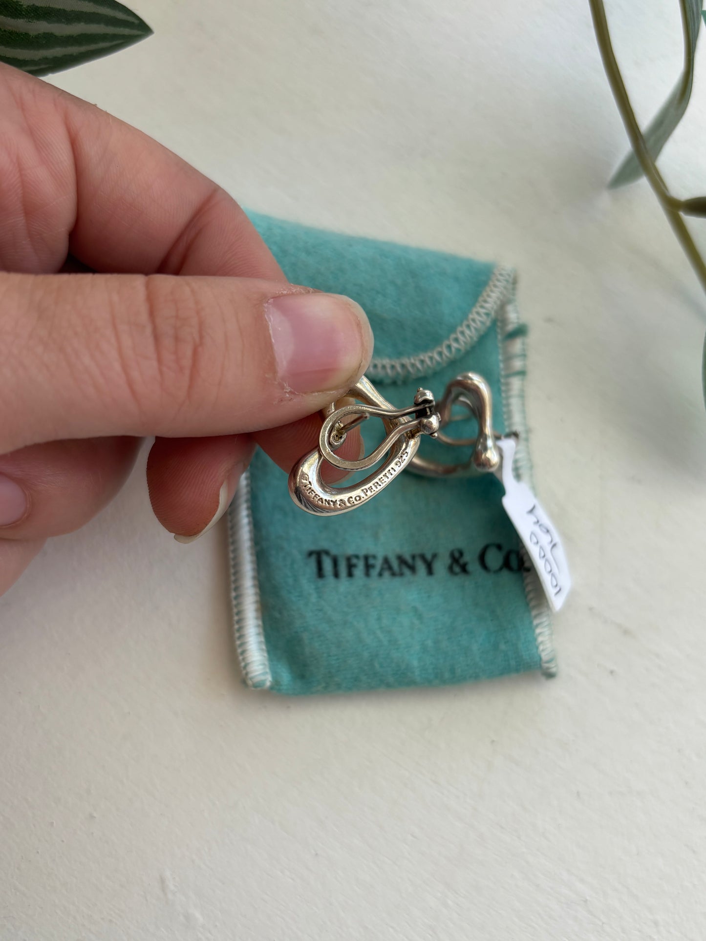 Tiffany & Co. Elsa Peretti Sterling Silver Earrings