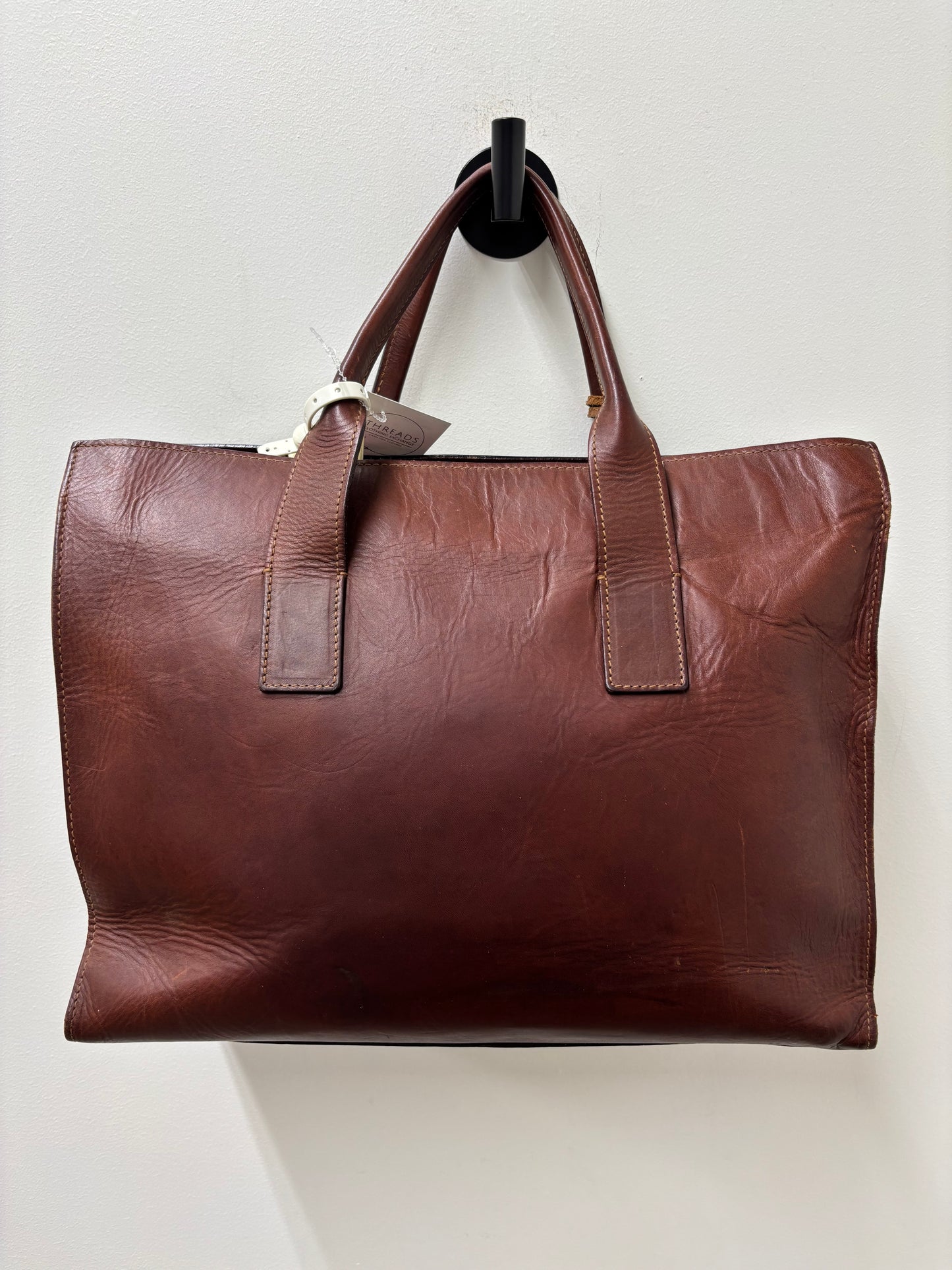 Vintage 1990s Dooney & Bourke Brown Leather Tote