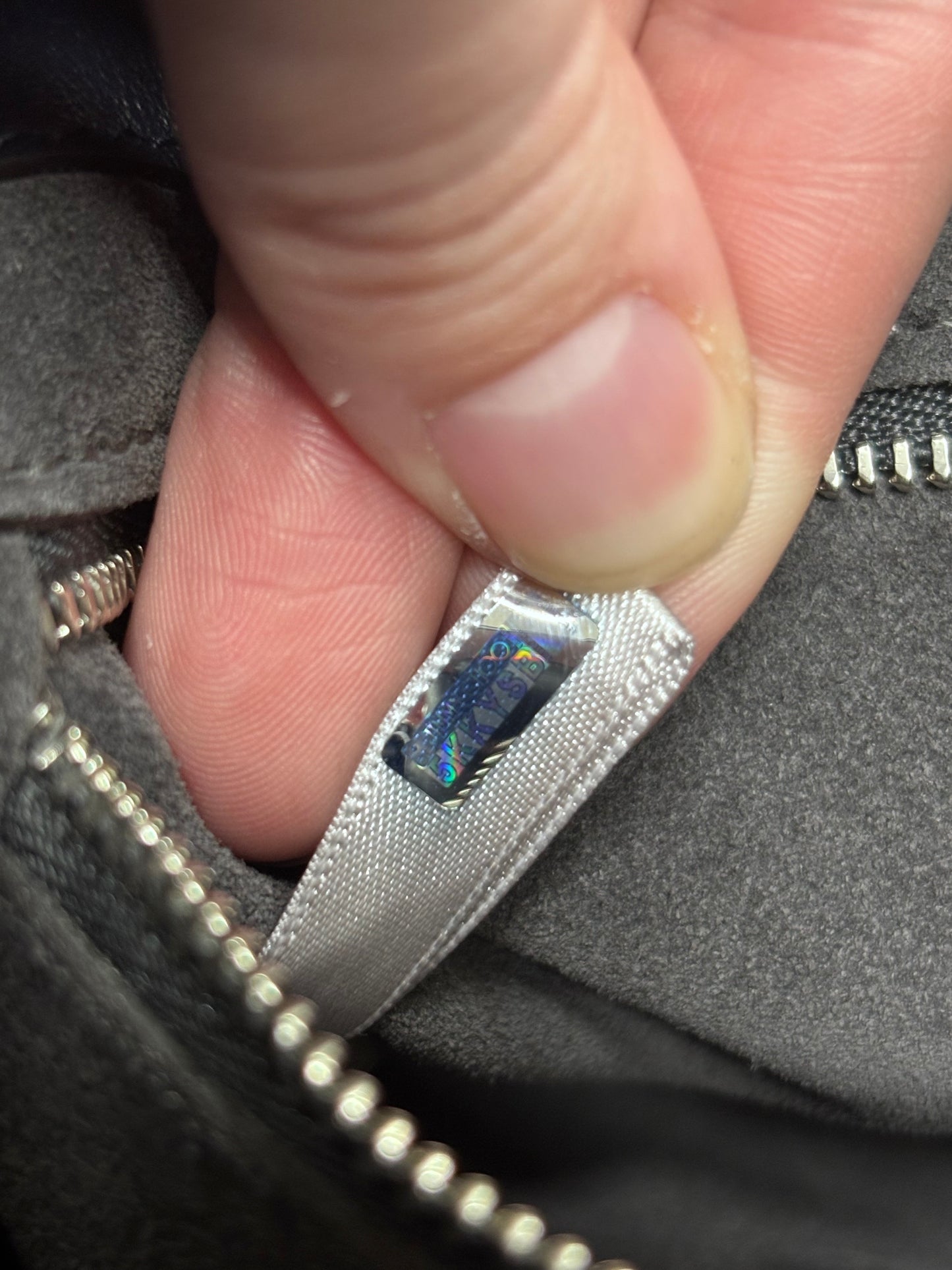 Jimmy Choo Bon Bon Leather Bucket Bag in Navy Blue