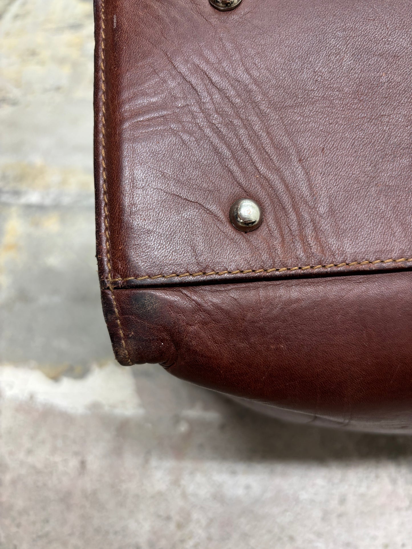 Vintage 1990s Dooney & Bourke Brown Leather Tote