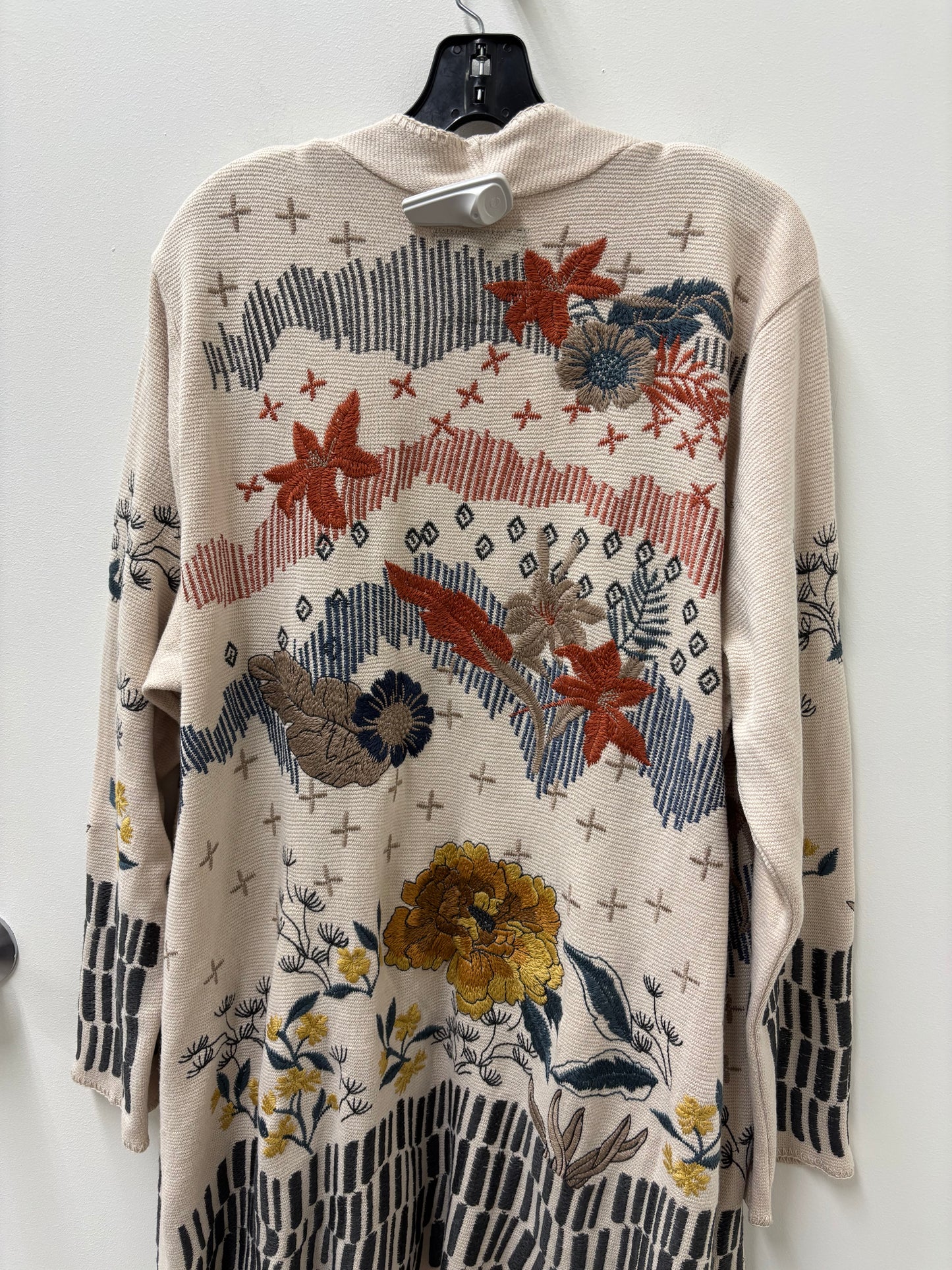 NWT Johnny Was Sarina Wrap Multicolor Embroidered Cardigan