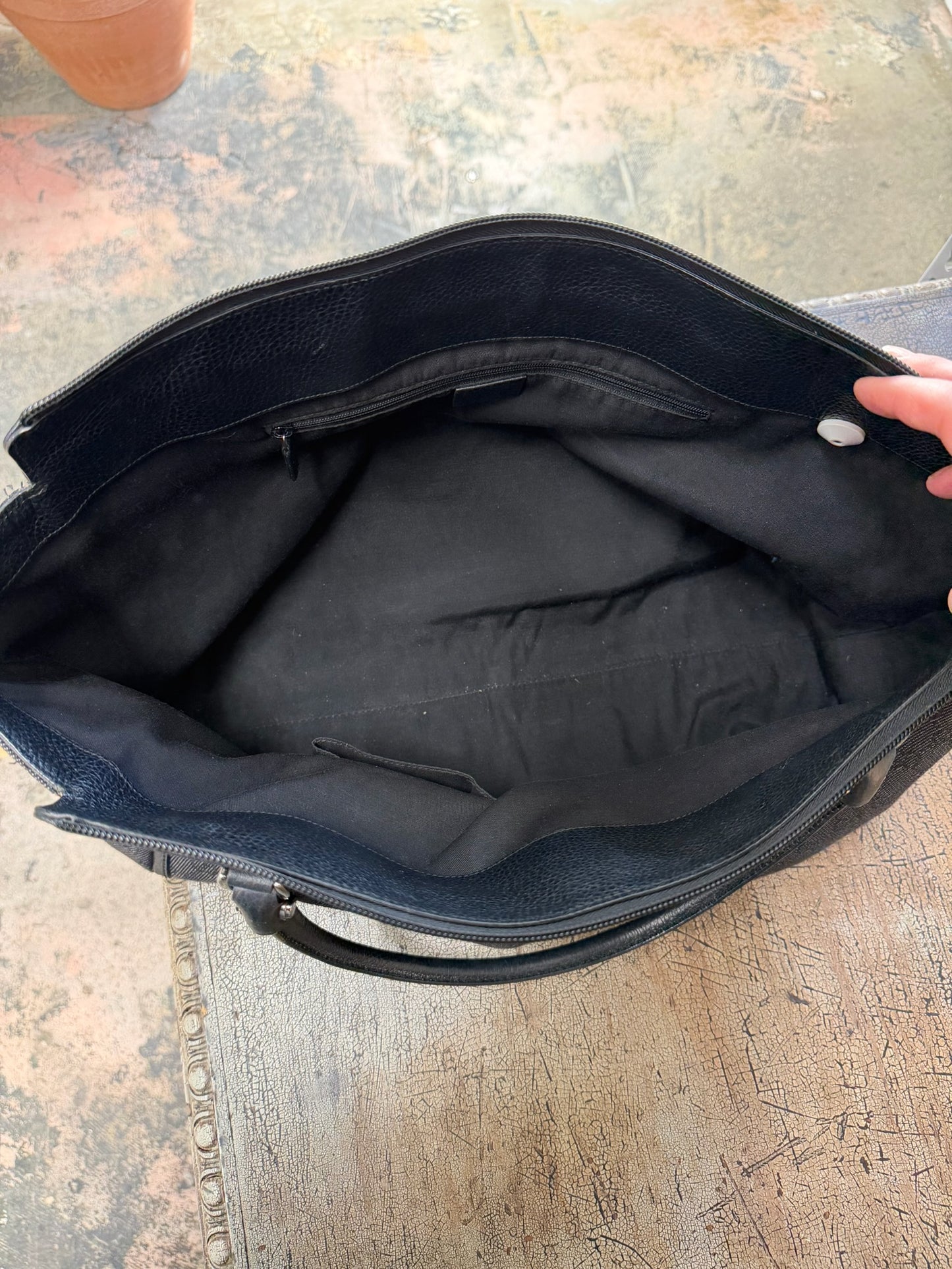 Gucci GG Black Denim Abbey D-Ring Tote Bag