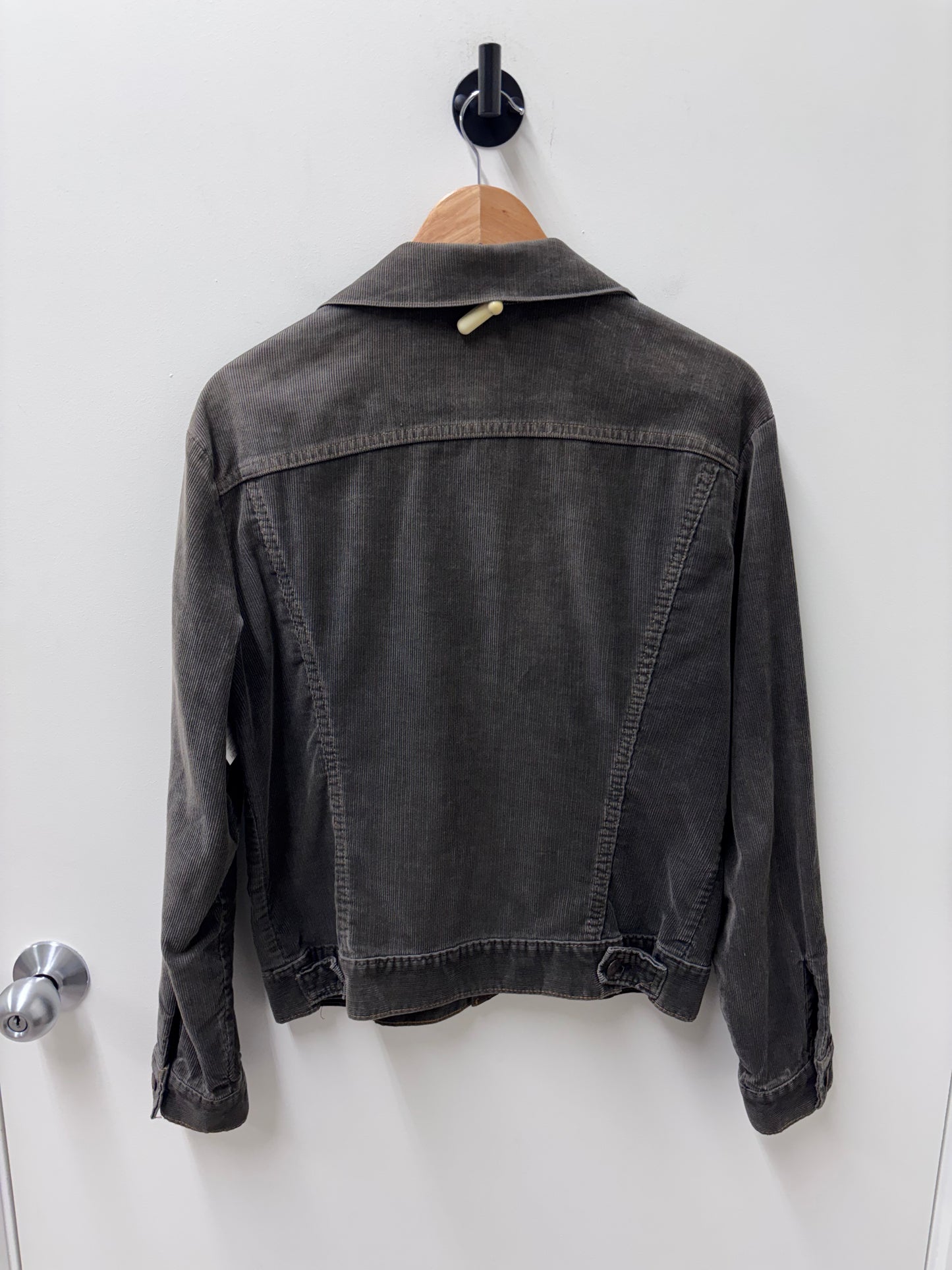 Vintage 1970s Levi's Orange Tab Charcoal Corduroy Trucker Jacket