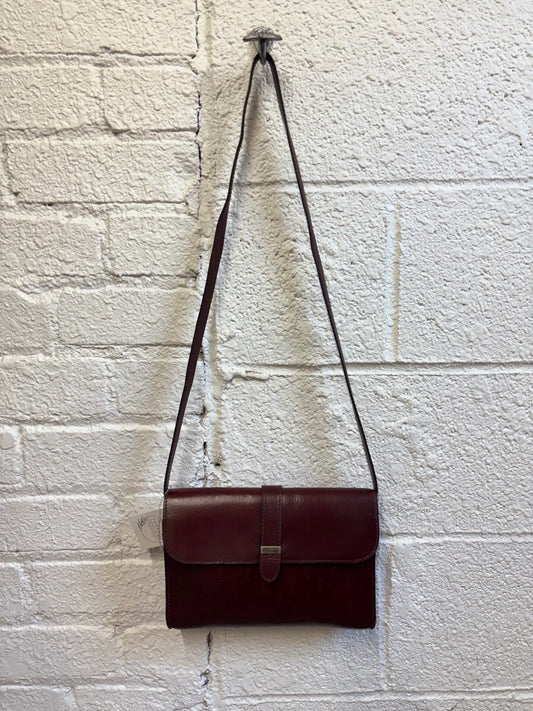 Vintage YSL Red Leather Shoulder Bag