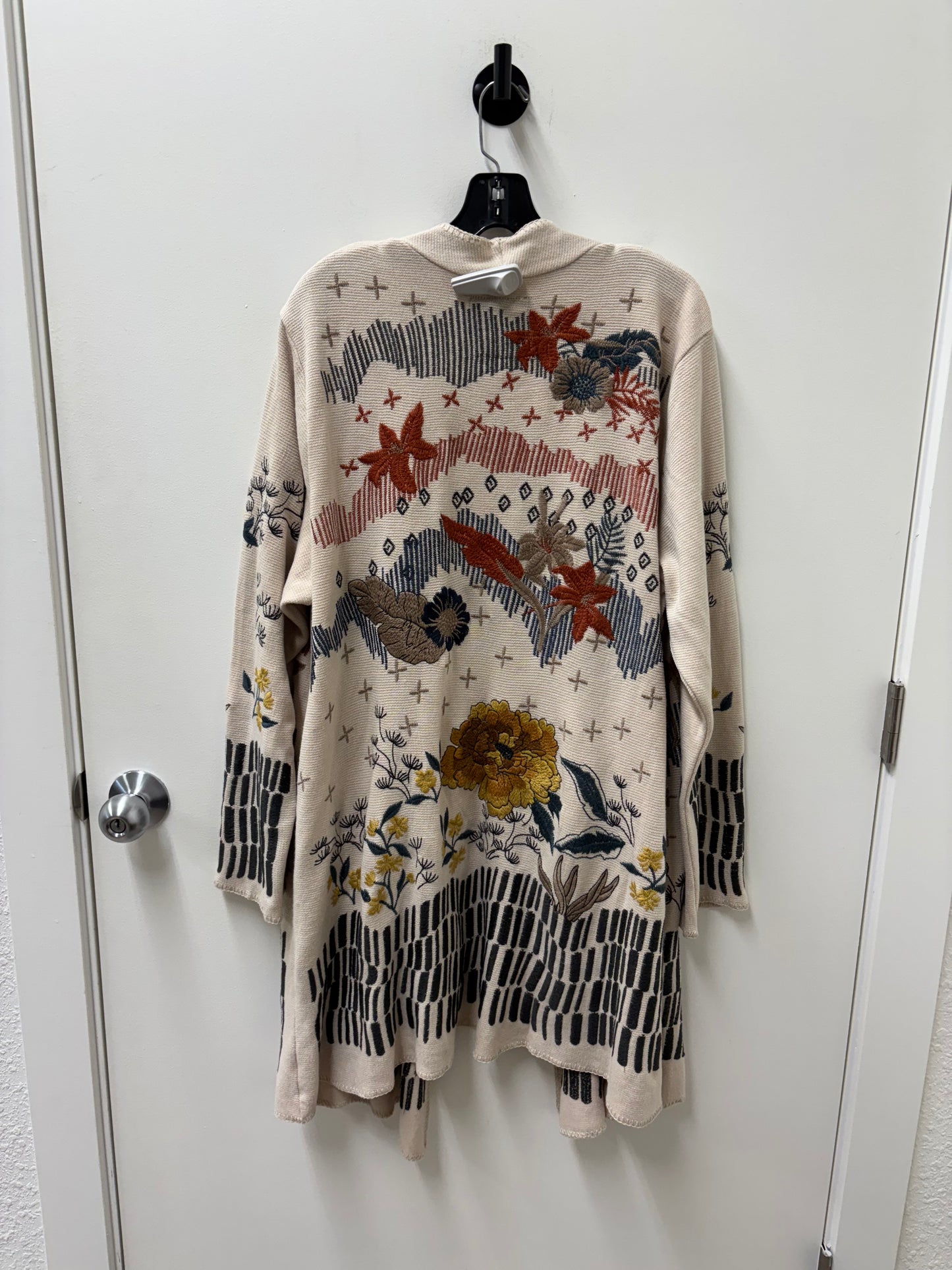 NWT Johnny Was Sarina Wrap Multicolor Embroidered Cardigan