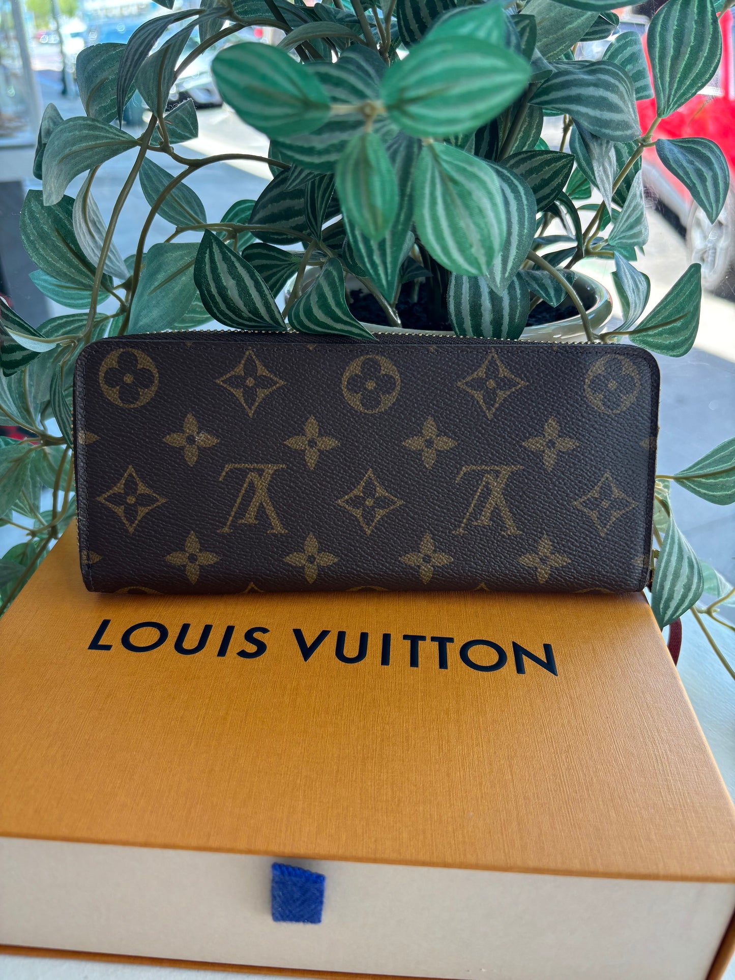 Louis Vuitton Clemence Monogram Zip Around Wallet