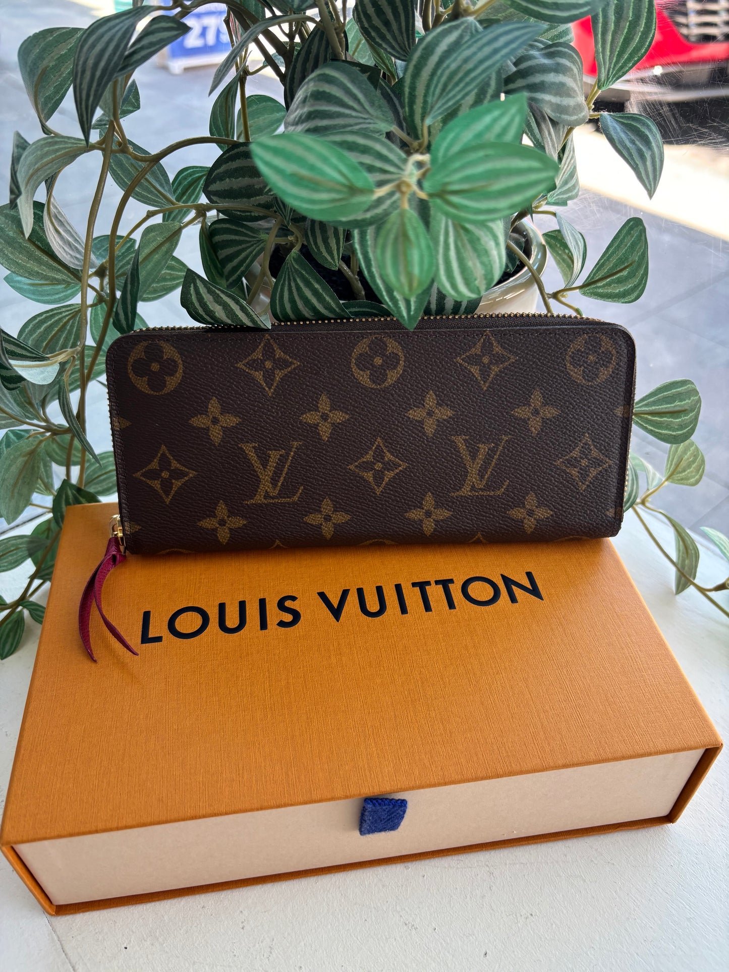 Louis Vuitton Clemence Monogram Zip Around Wallet