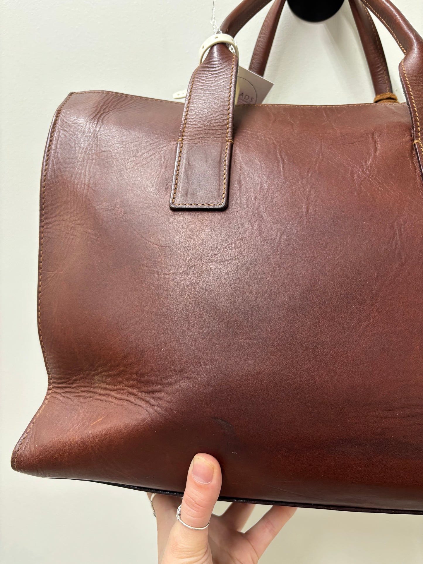 Vintage 1990s Dooney & Bourke Brown Leather Tote