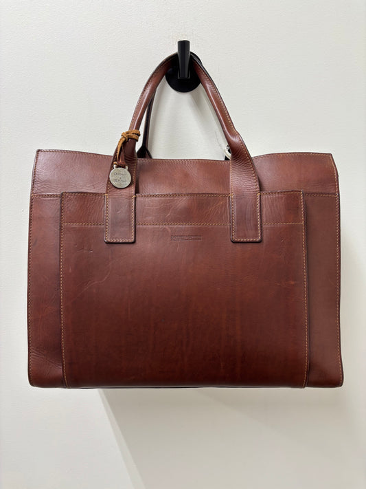 Vintage 1990s Dooney & Bourke Brown Leather Tote