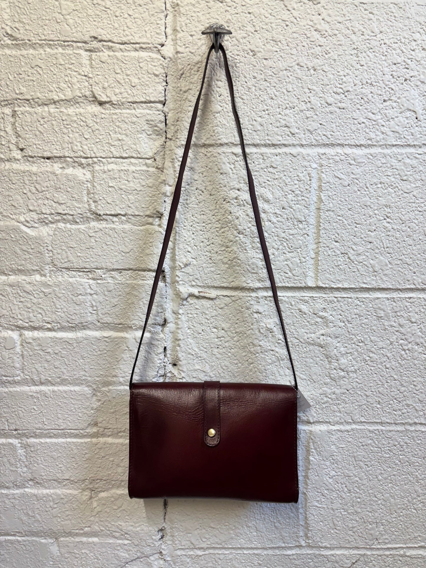 Vintage YSL Red Leather Shoulder Bag