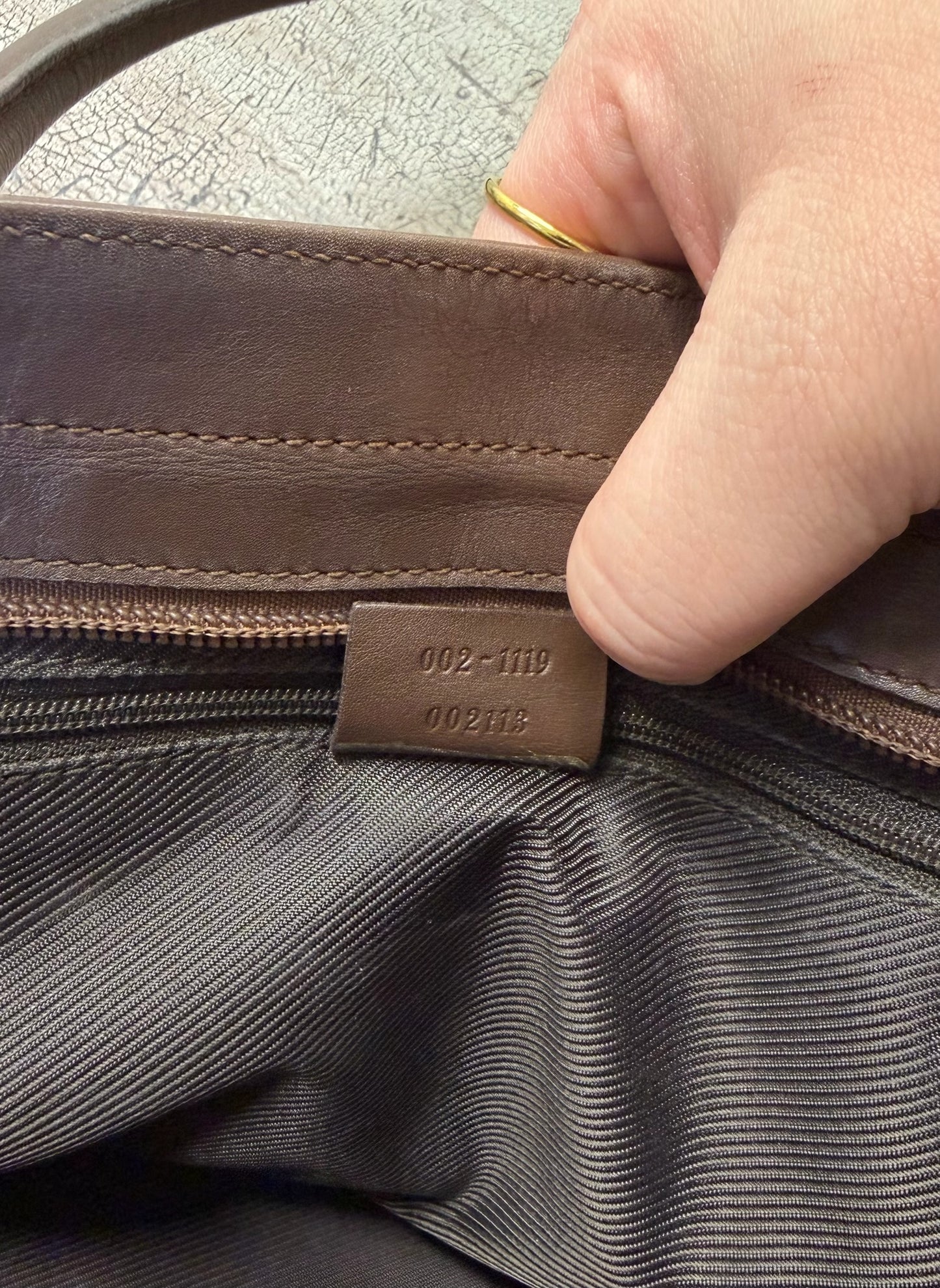 Vintage Gucci GG Brown Canvas Tote Bag