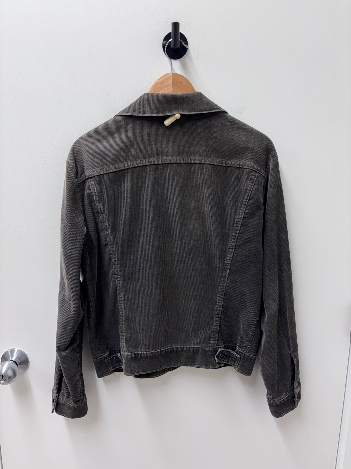 Vintage 1970s Levi's Orange Tab Charcoal Corduroy Trucker Jacket