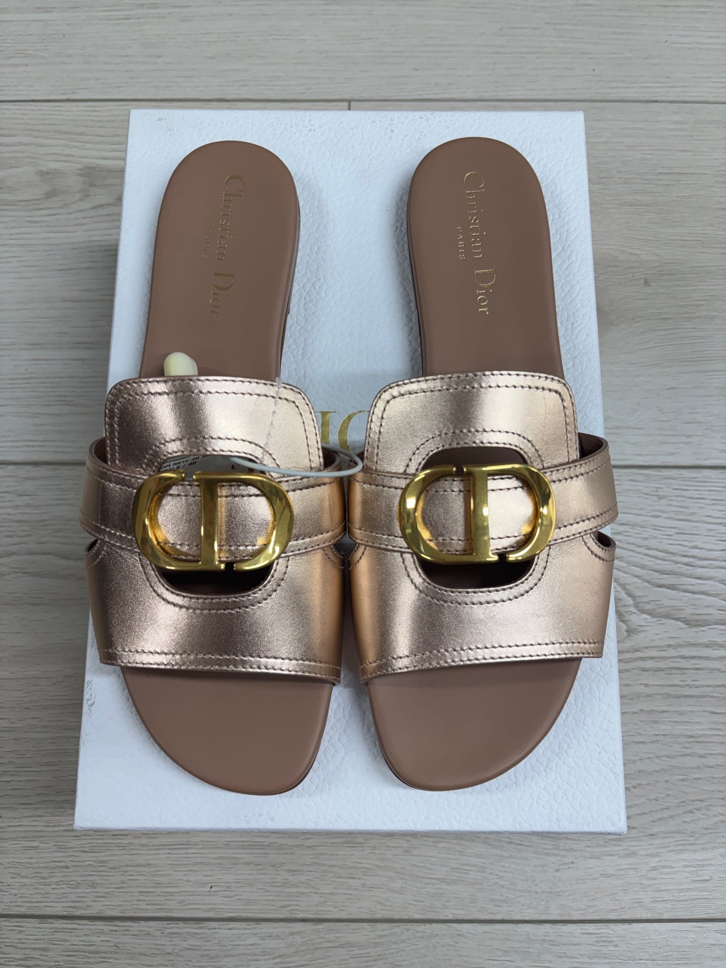 NWT Dior 30 Montaigne Slide in Rose Calfskin