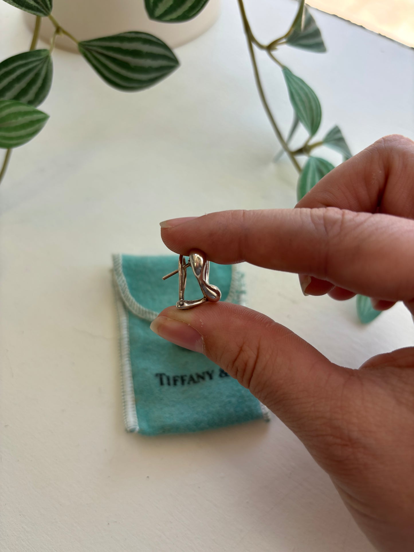 Tiffany & Co. Elsa Peretti Sterling Silver Earrings