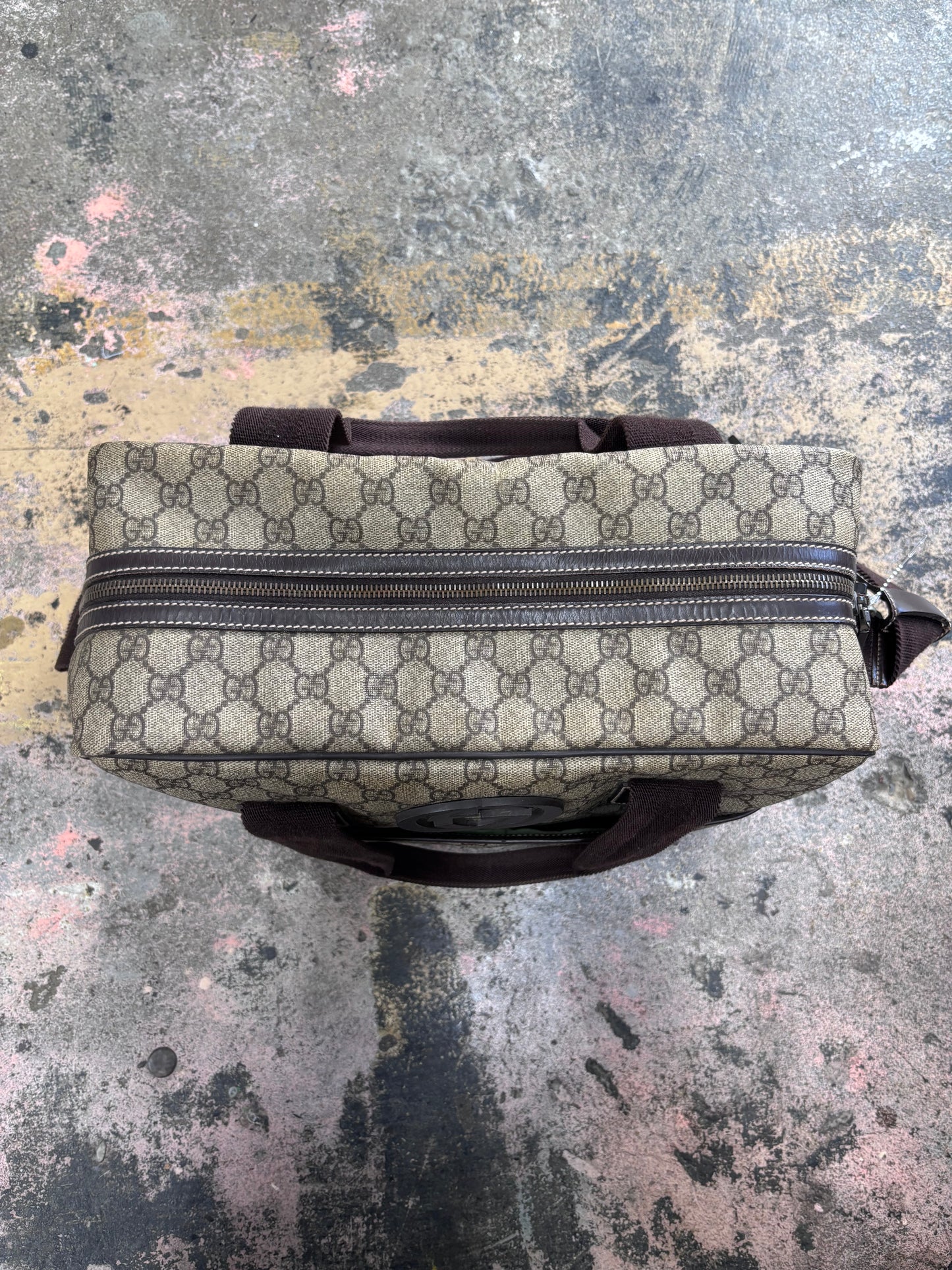 Gucci GG Plus Monogram Interlocking G Briefcase