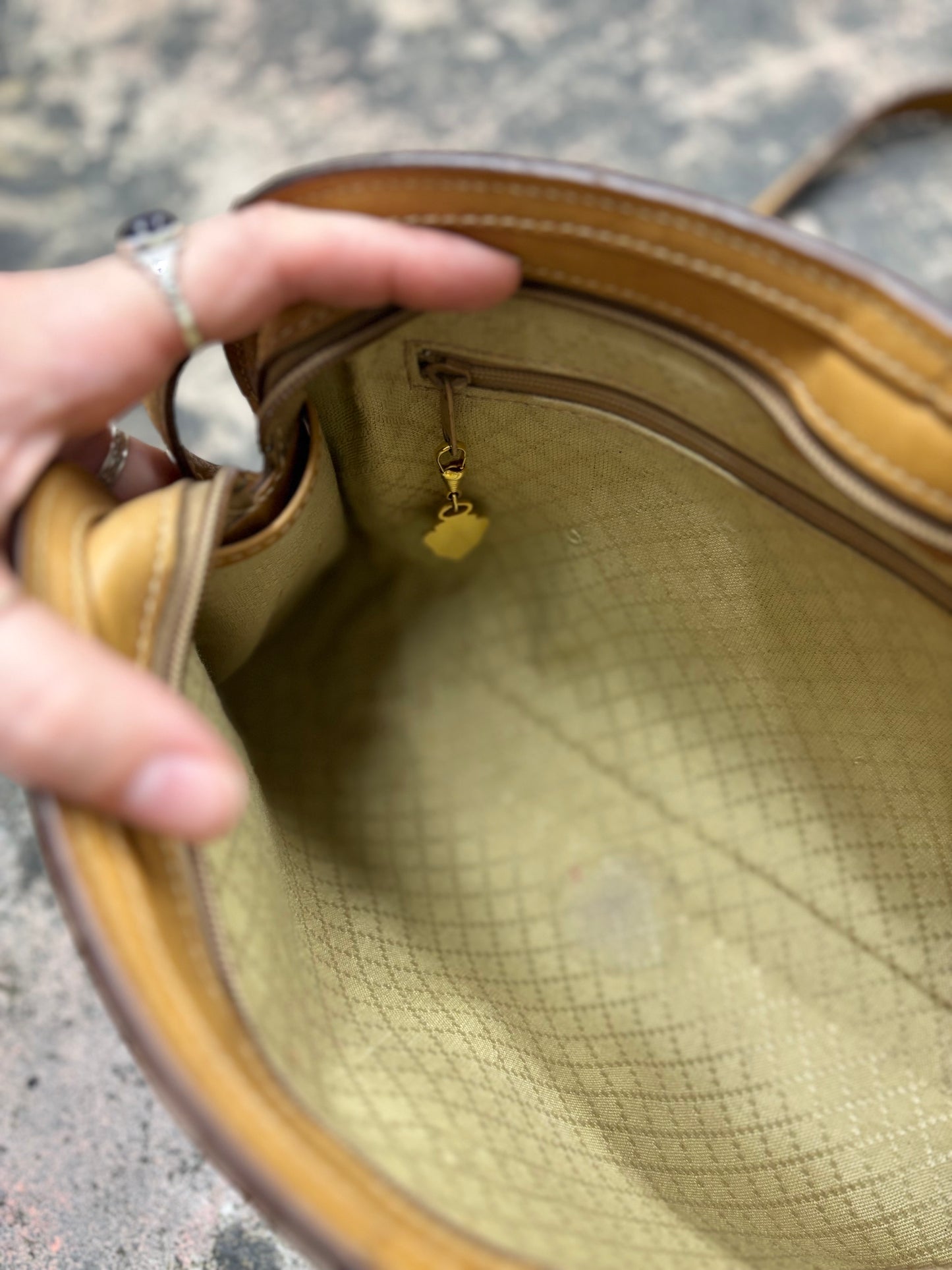 Vintage Gucci Micro GG Monogram Leather Shoulder Bag