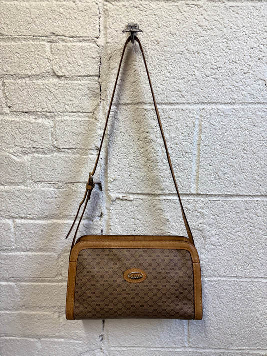 Vintage Gucci Micro GG Monogram Leather Shoulder Bag