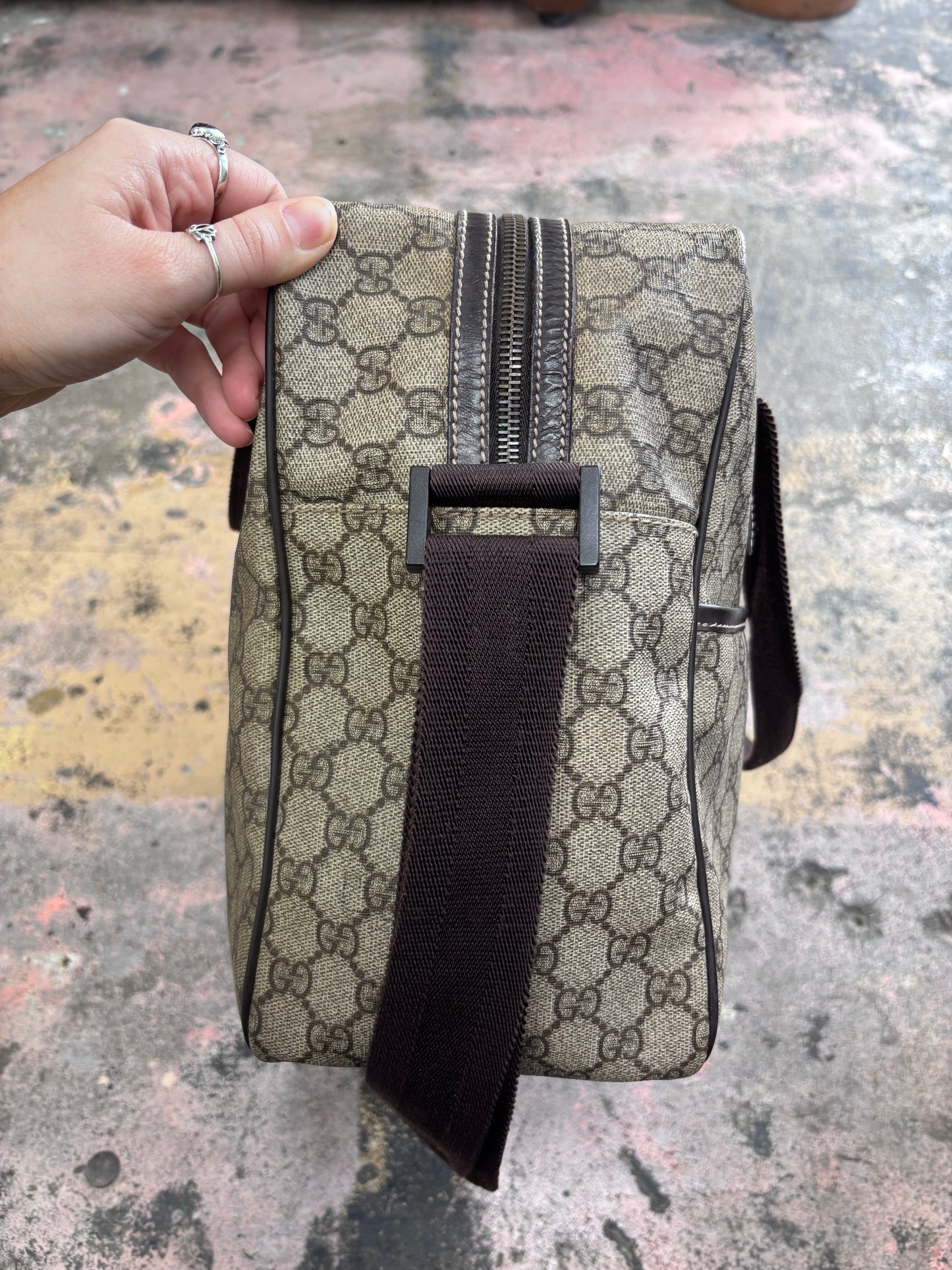 Gucci GG Plus Monogram Interlocking G Briefcase