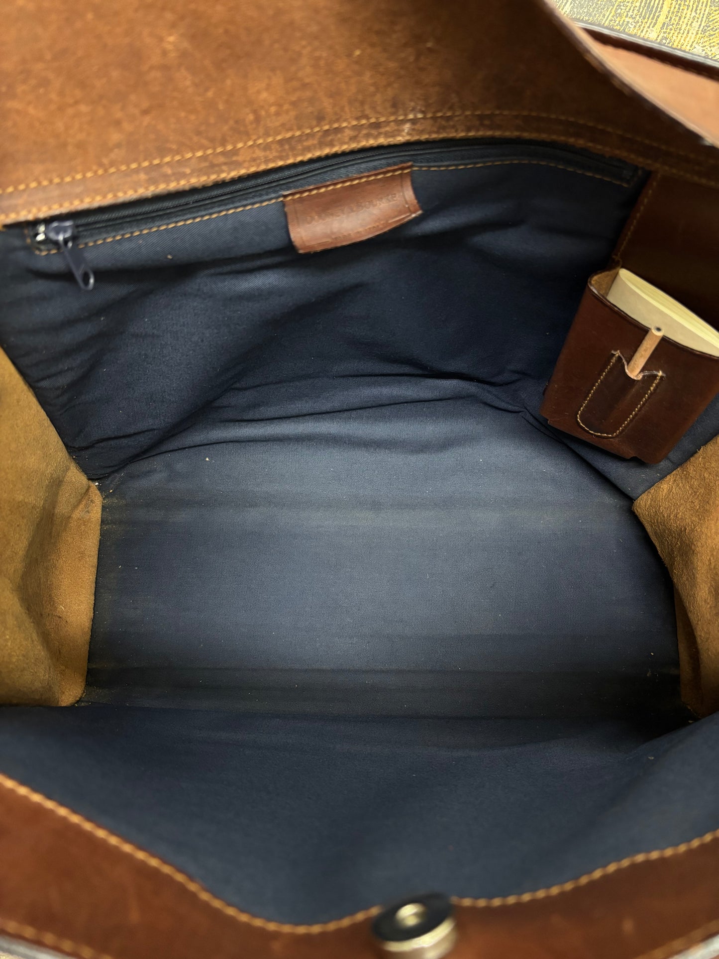 Vintage 1990s Dooney & Bourke Brown Leather Tote