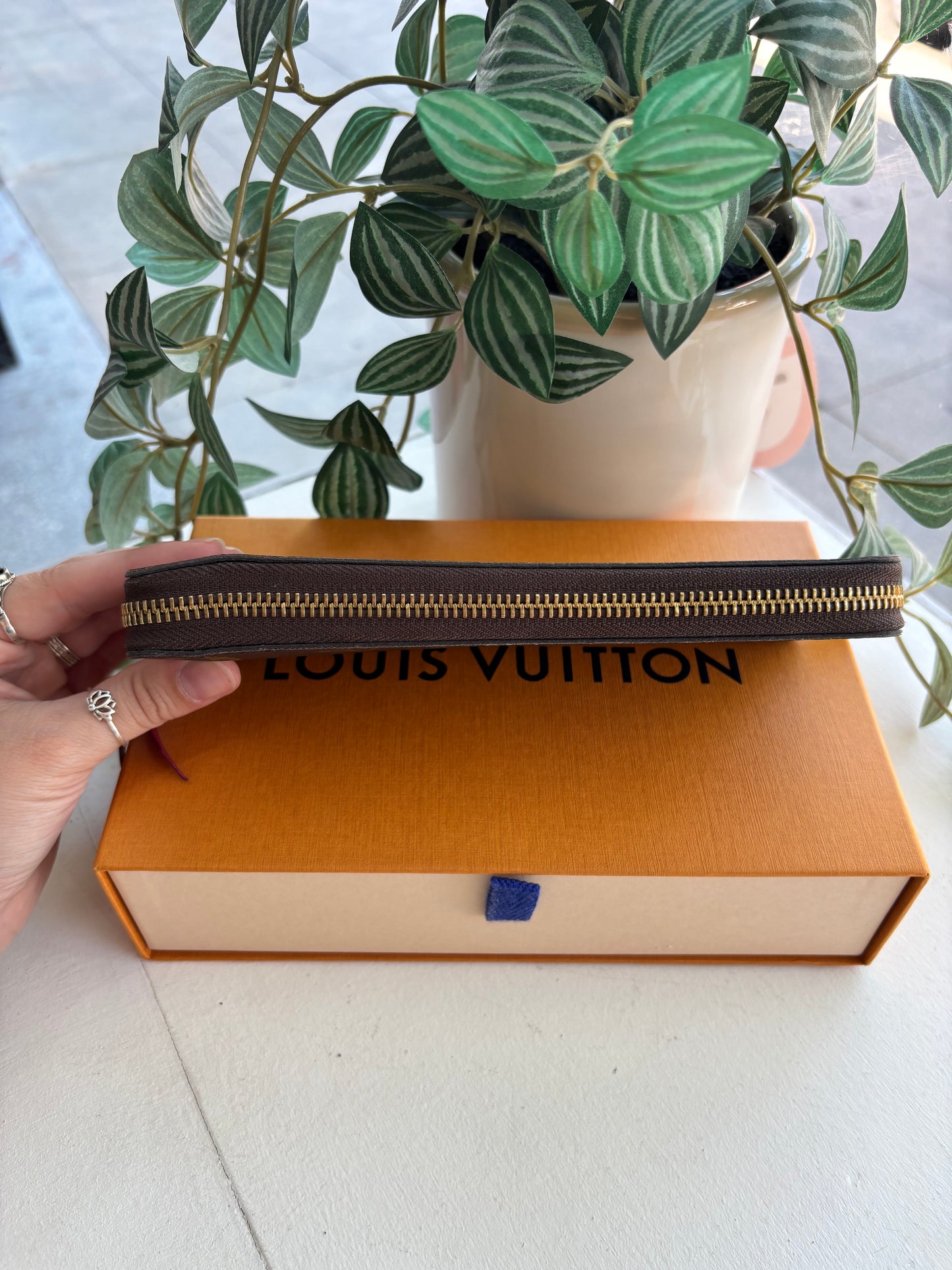 Louis Vuitton Clemence Monogram Zip Around Wallet