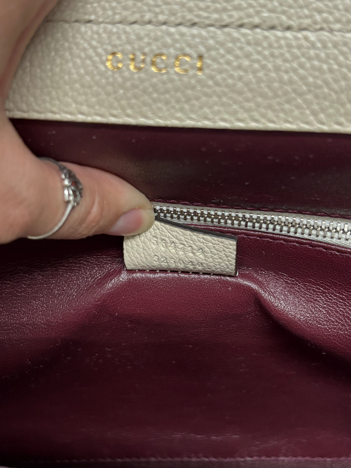 Gucci Zumi Top Handle Grainy Calfskin Bag
