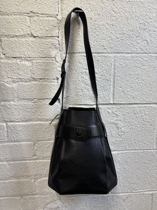Louis Vuitton Black Sac d’Epaule Bucket Shoulder Bag in Epi Leather