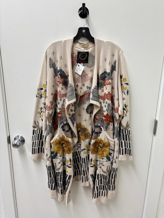 NWT Johnny Was Sarina Wrap Multicolor Embroidered Cardigan