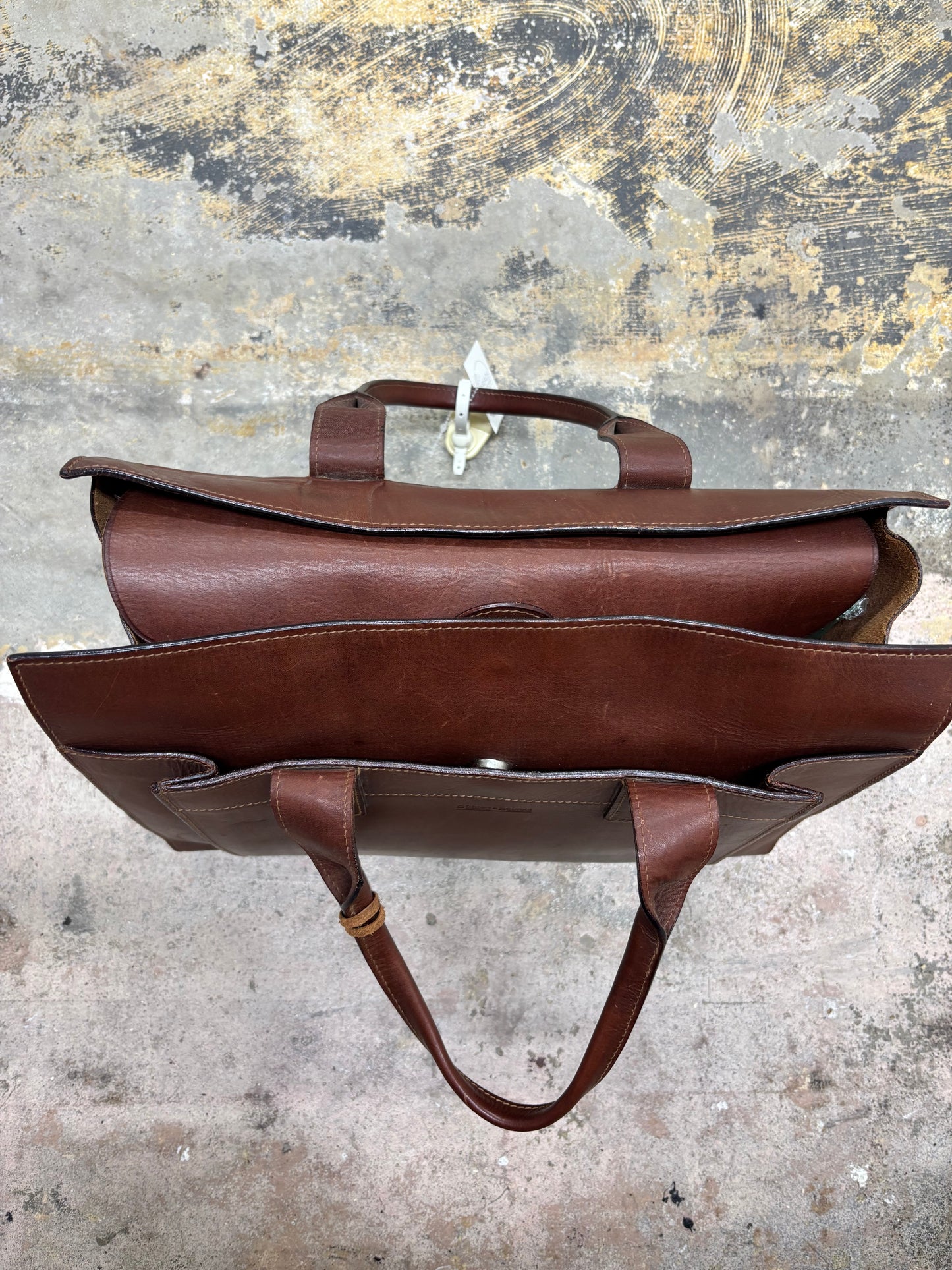 Vintage 1990s Dooney & Bourke Brown Leather Tote