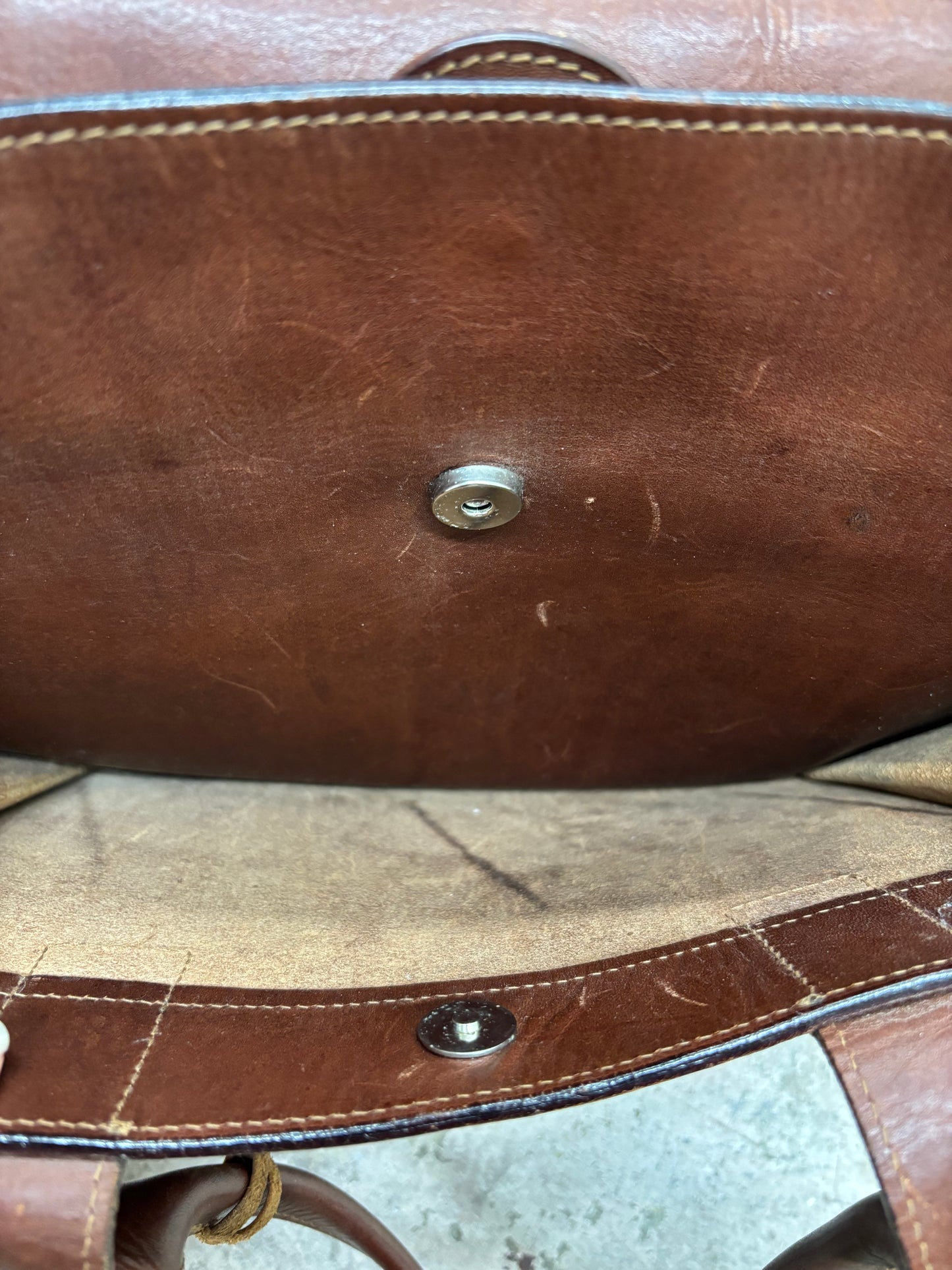 Vintage 1990s Dooney & Bourke Brown Leather Tote