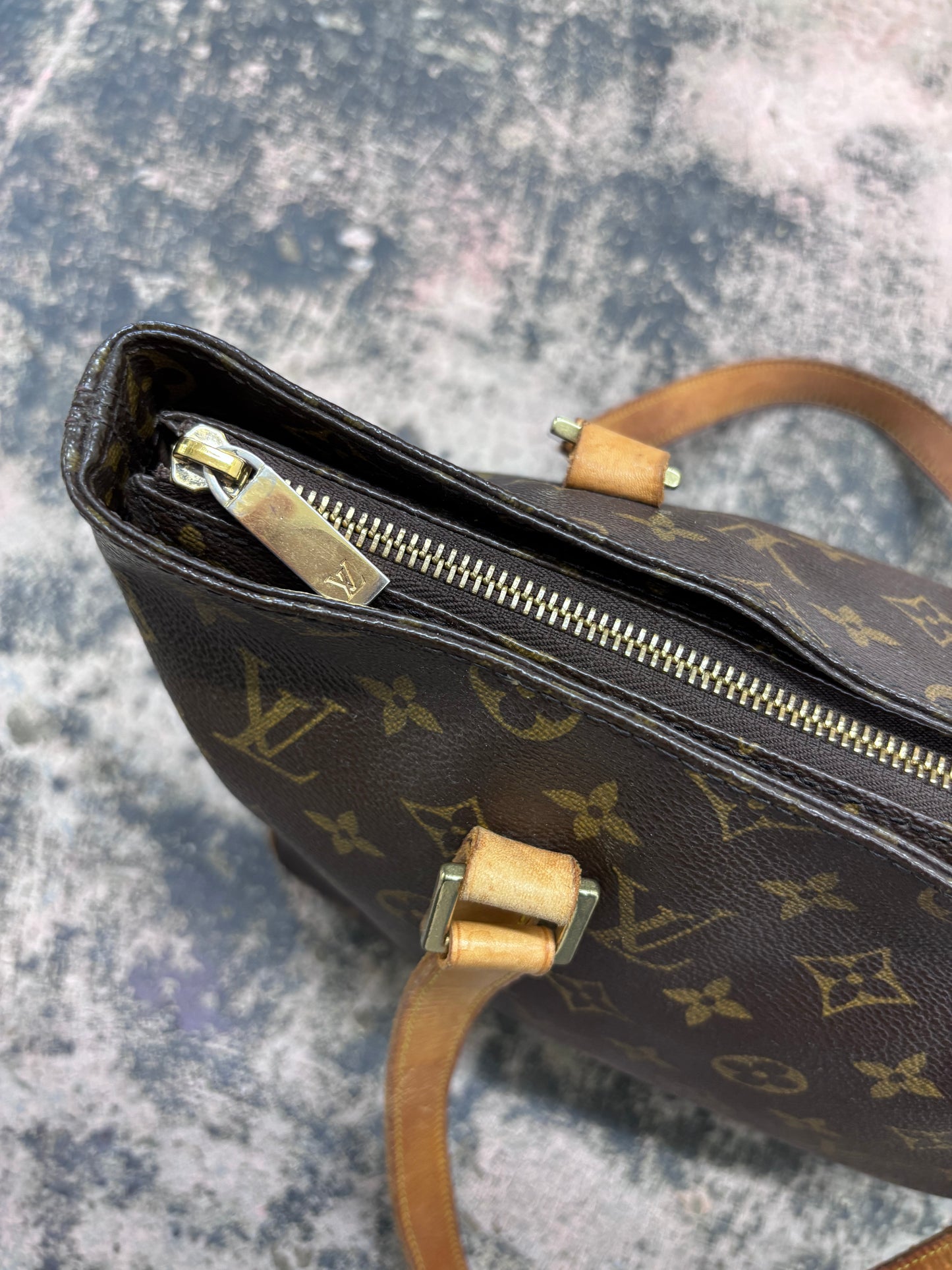 Vintage 2003 Louis Vuitton Monogram Cabas Piano Tote Bag