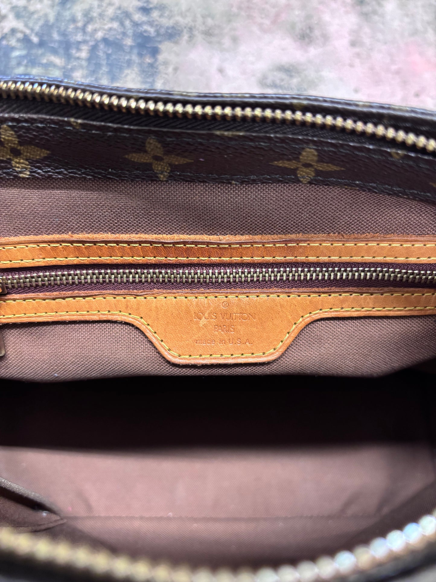 Vintage 2003 Louis Vuitton Monogram Cabas Piano Tote Bag