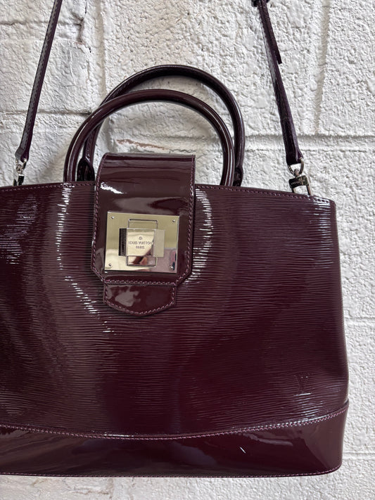 Louis Vuitton Prune Electric Epi Leather Mirabeau GM Bag