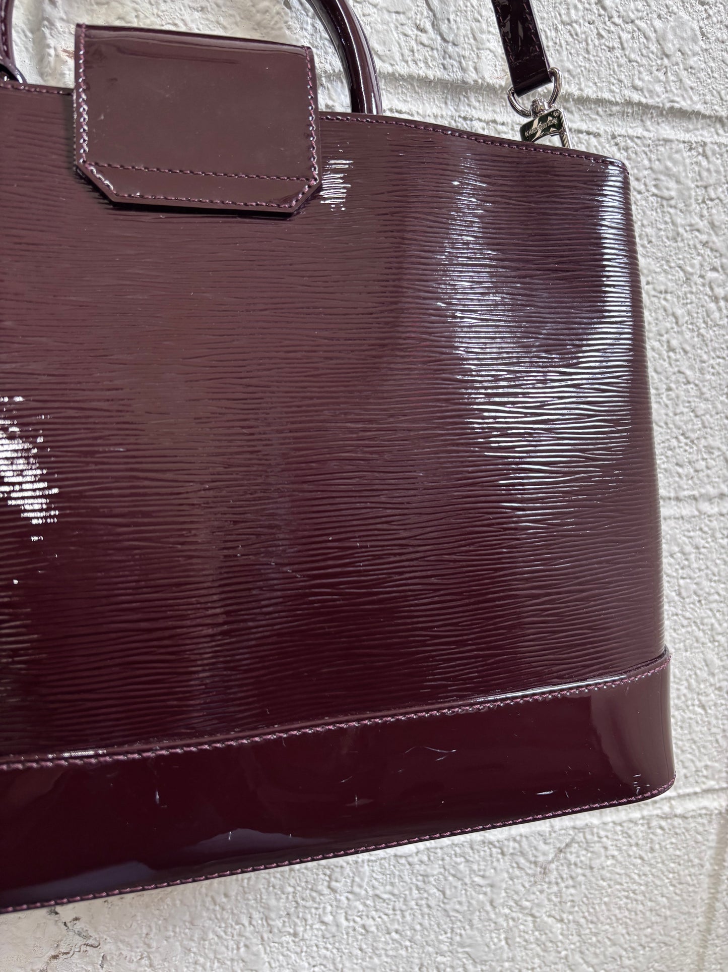 Louis Vuitton Prune Electric Epi Leather Mirabeau GM Bag