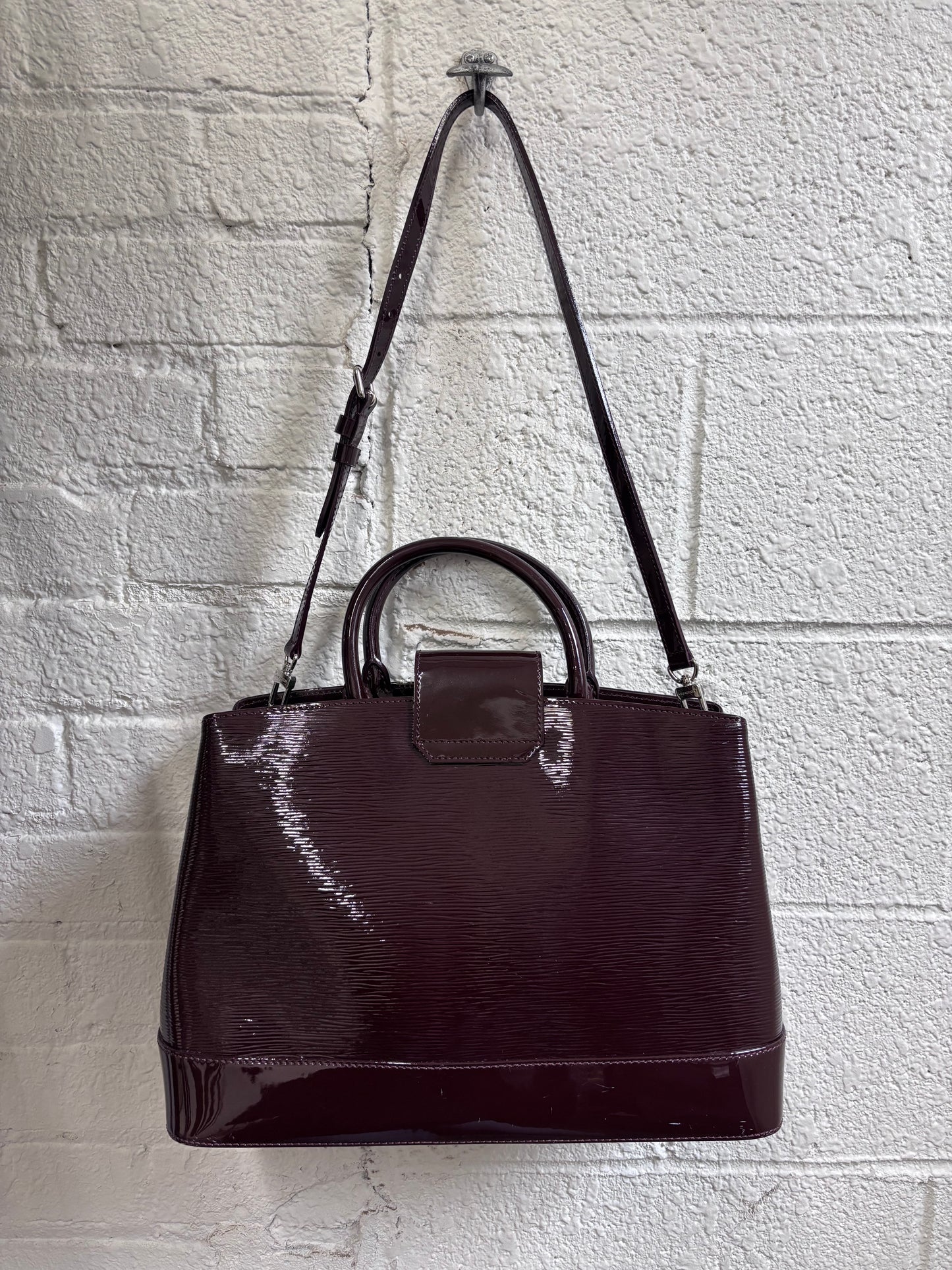 Louis Vuitton Prune Electric Epi Leather Mirabeau GM Bag