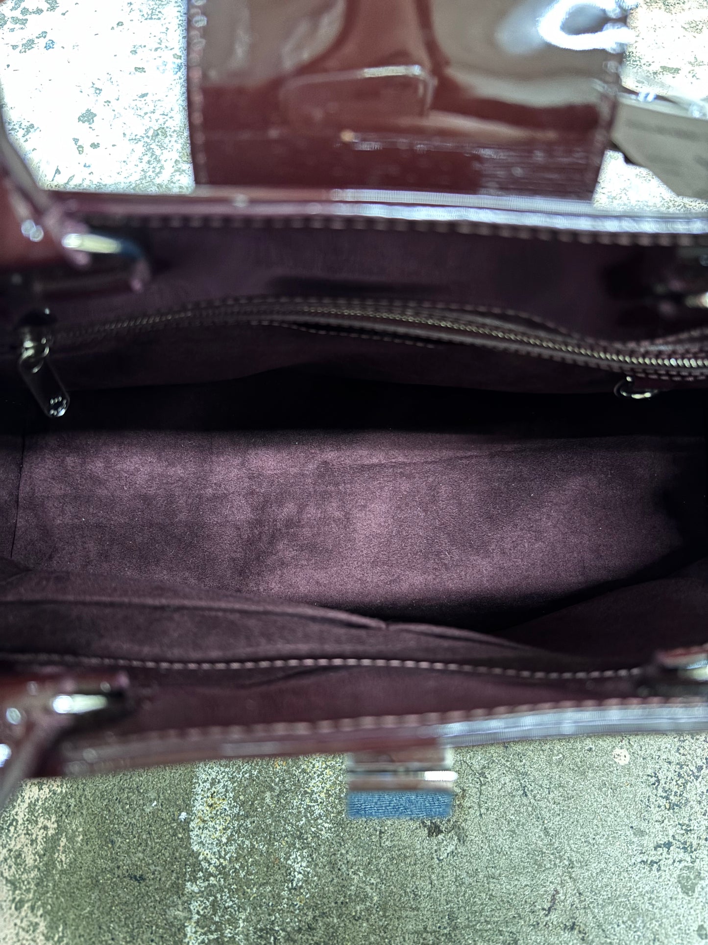 Louis Vuitton Prune Electric Epi Leather Mirabeau GM Bag