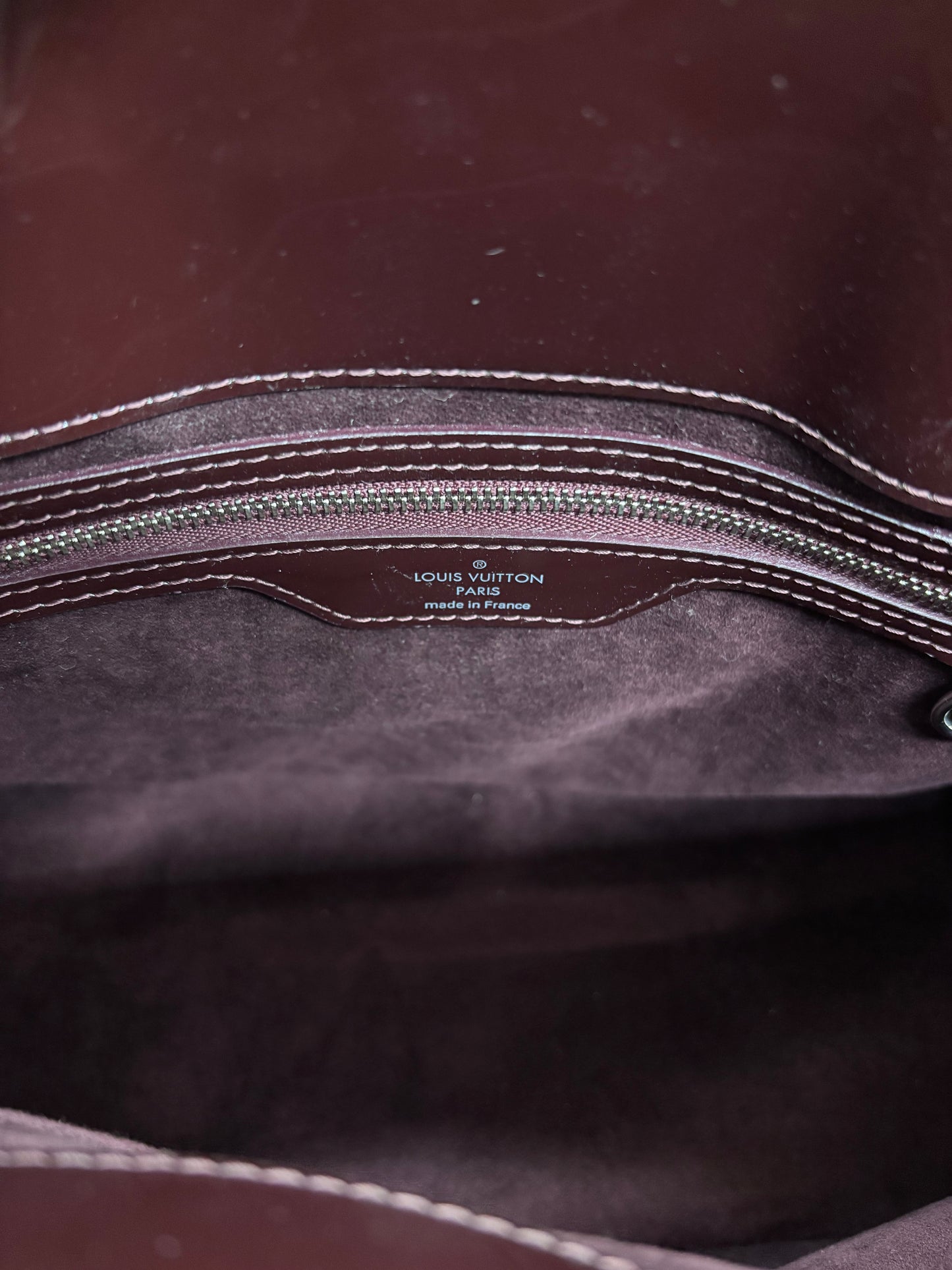 Louis Vuitton Prune Electric Epi Leather Mirabeau GM Bag