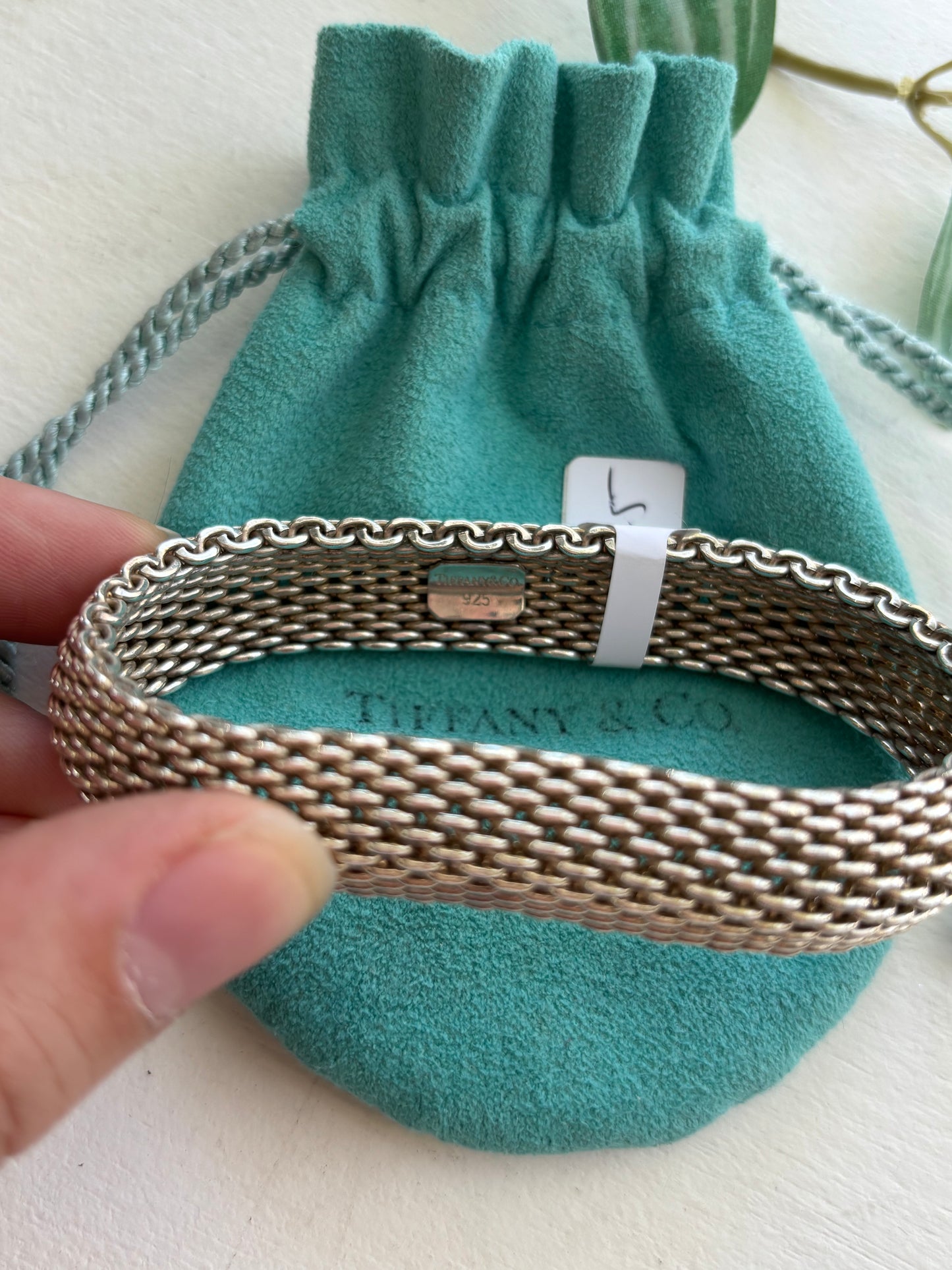 Tiffany & Co. Somerset Mesh Sterling Silver Bracelet