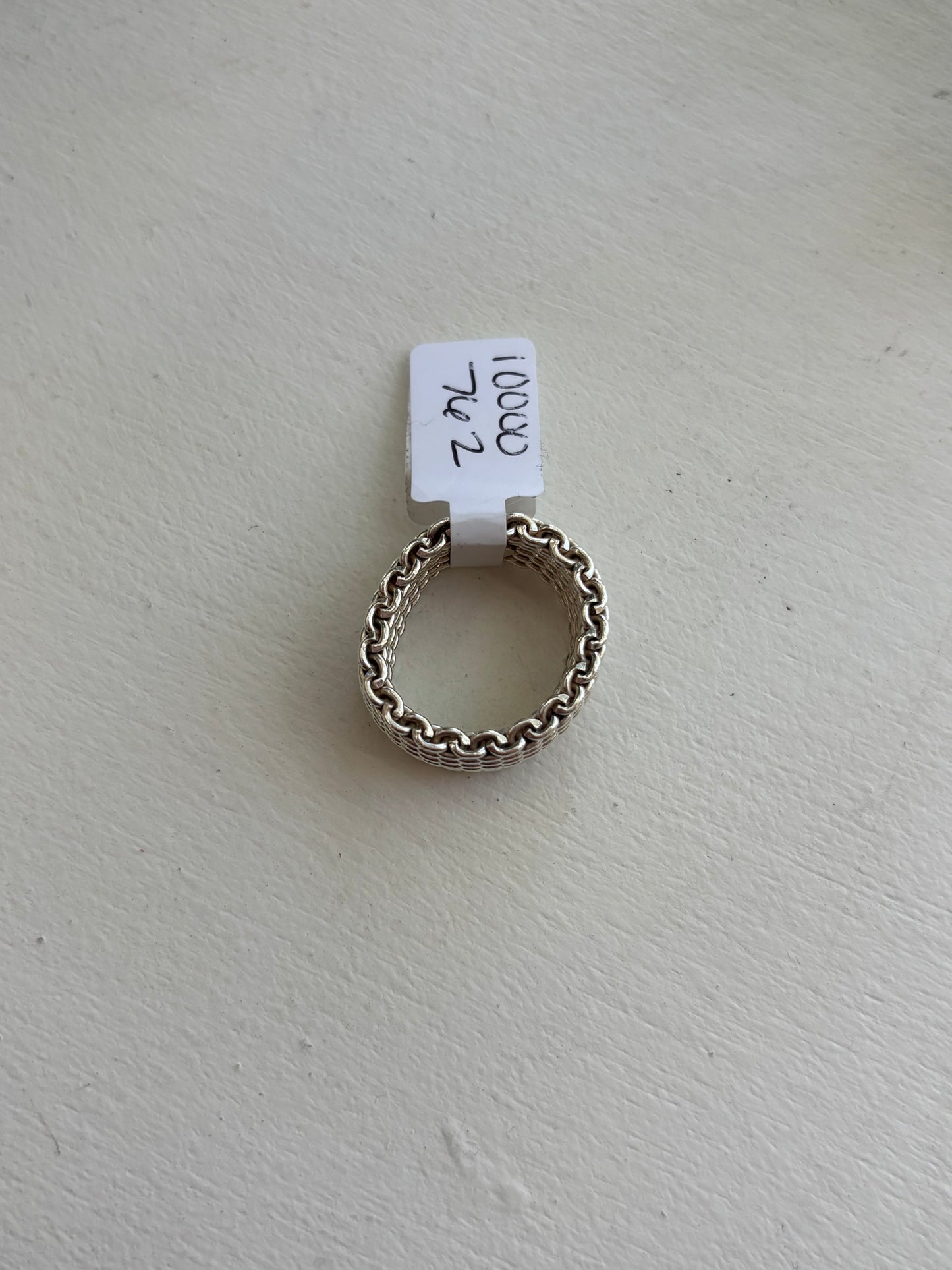 Tiffany & Co. Somerset Sterling Silver Mesh Ring