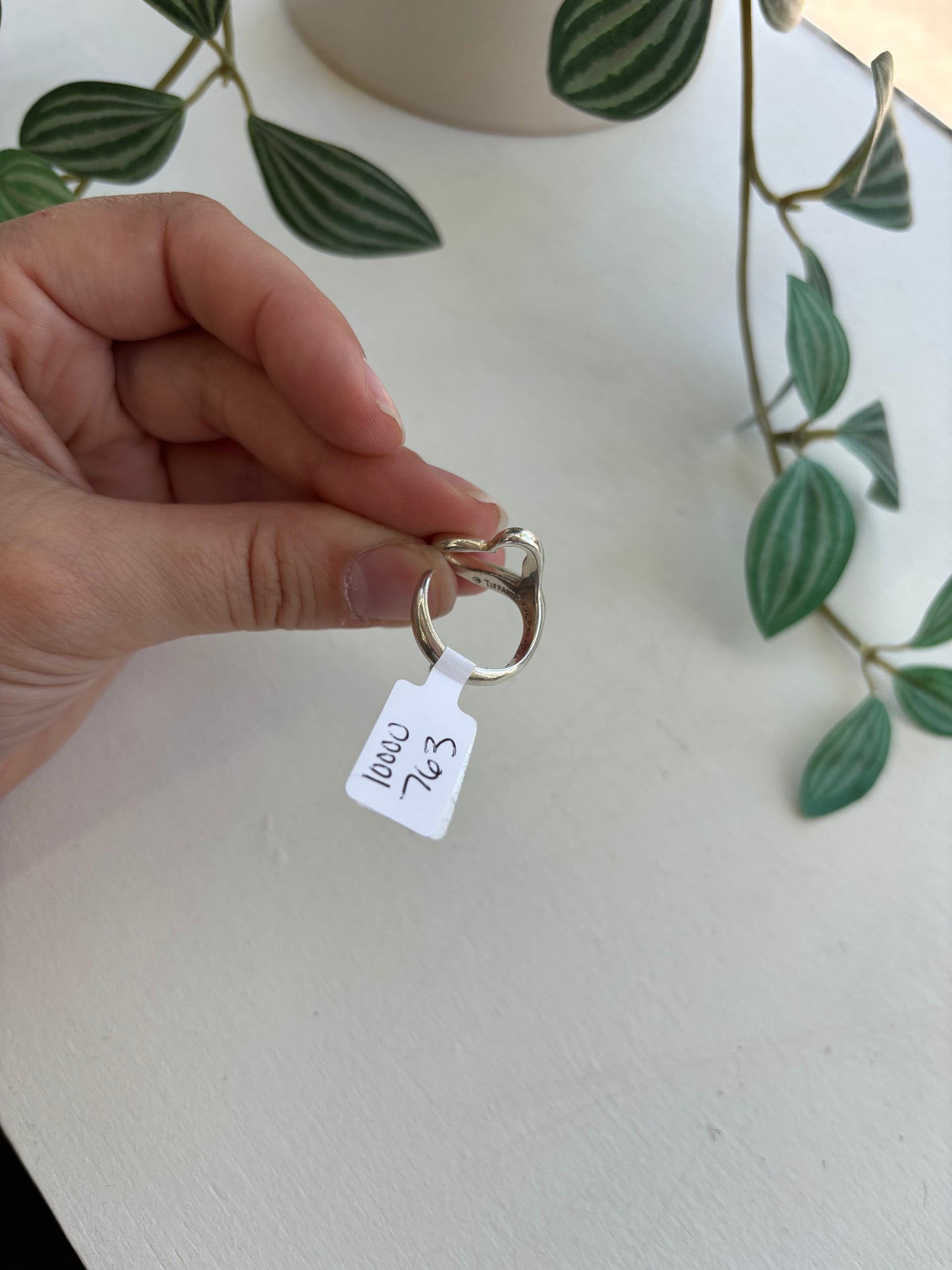 Tiffany & Co. Elsa Peretti Open Heart Sterling Silver Ring